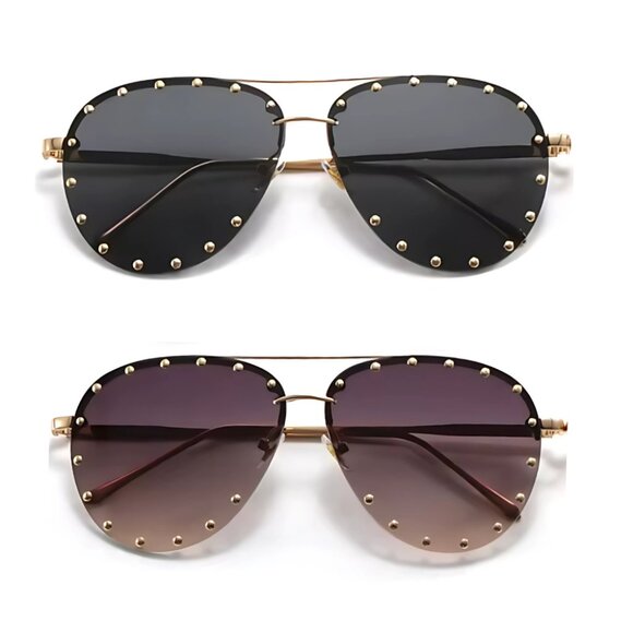 Black wide rim sunglasses - Picture 8 of 11